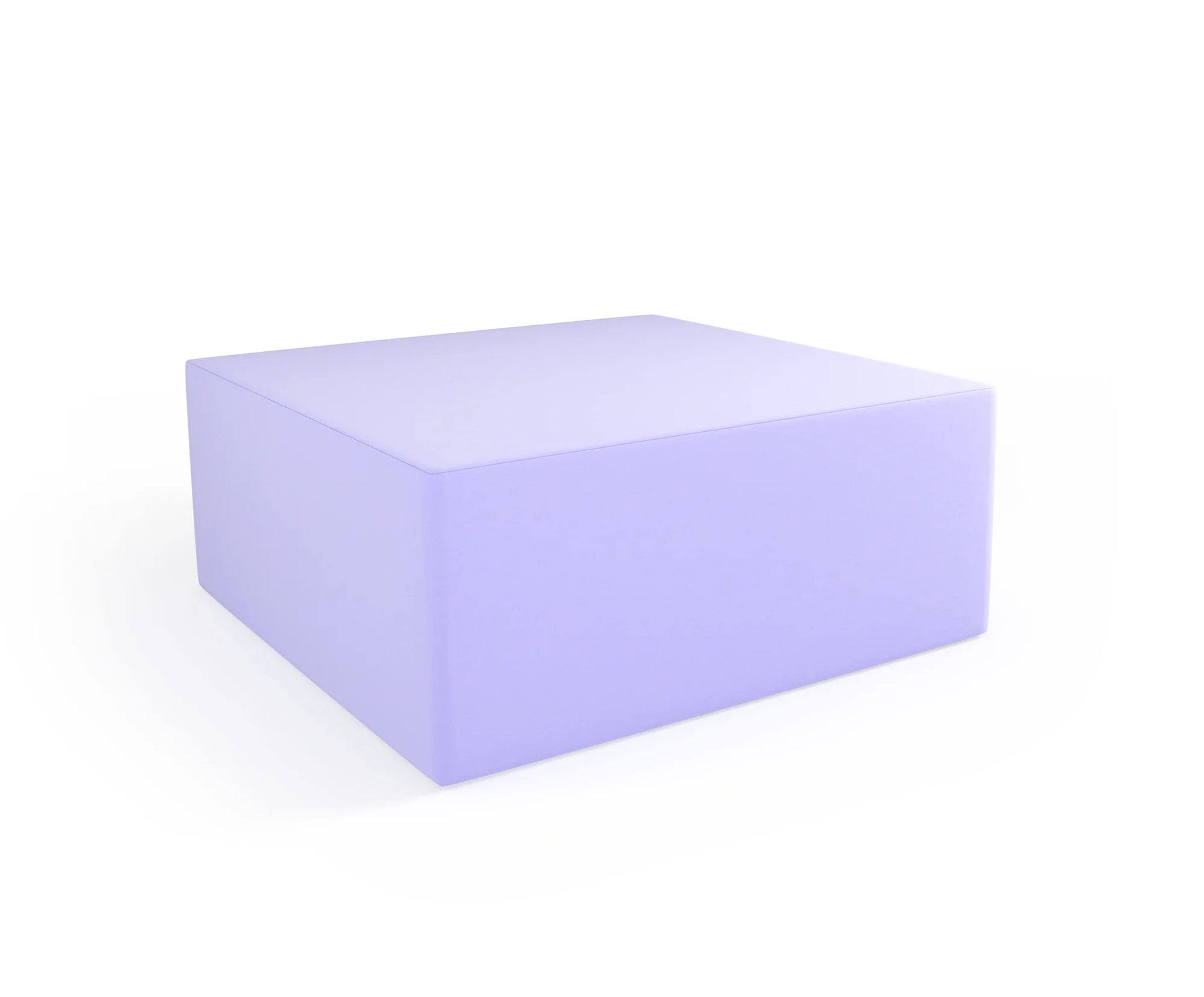 Pufa Tobo Light kwadrat, tkanina Meditap – pastelowy fioletowy