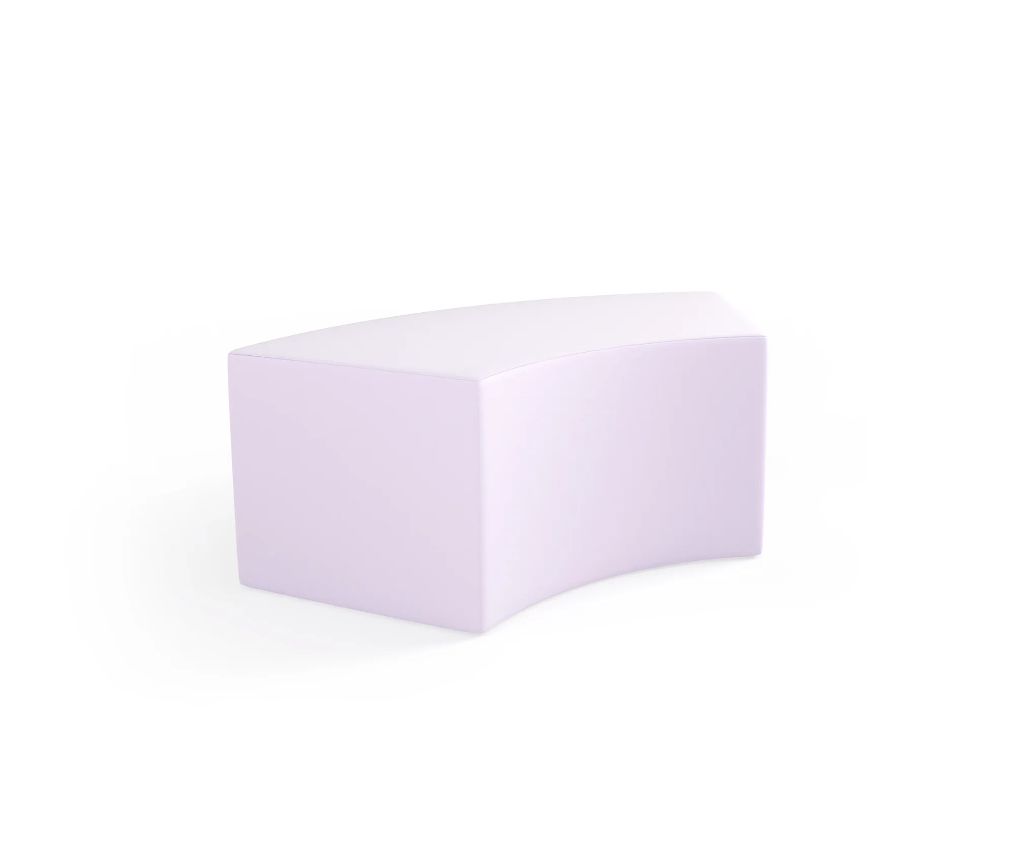 Pufa Tobo Light łuk, tkanina Meditap – pastelowy różowy