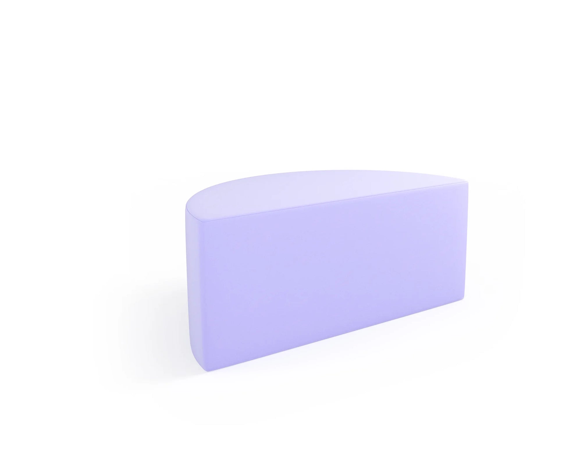 Pufa Tobo Light półkole, tkanina Meditap – pastelowy fioletowy