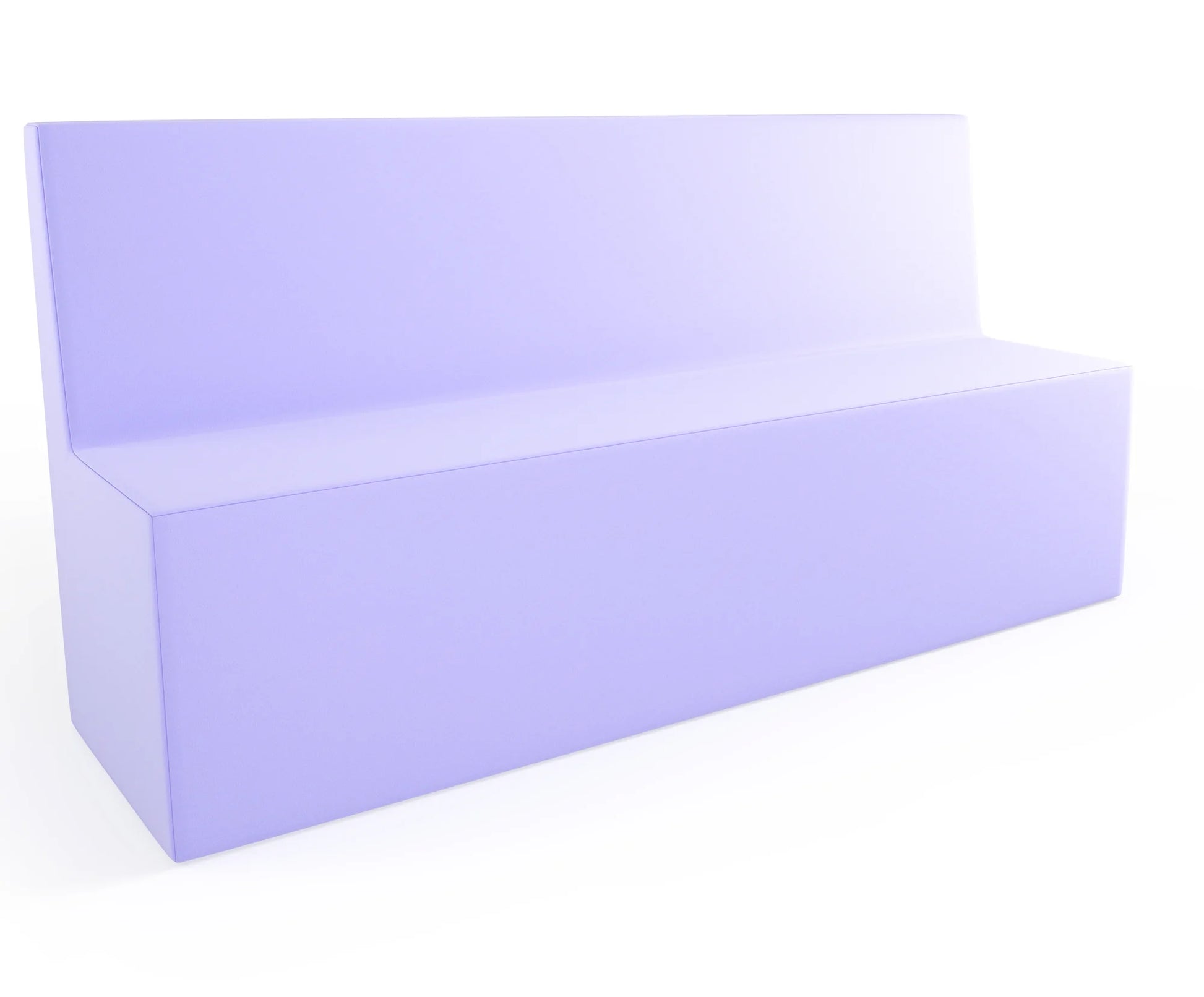 Pufa Tobo Light prostokąt z oparciem, tkanina Meditap – pastelowy fioletowy