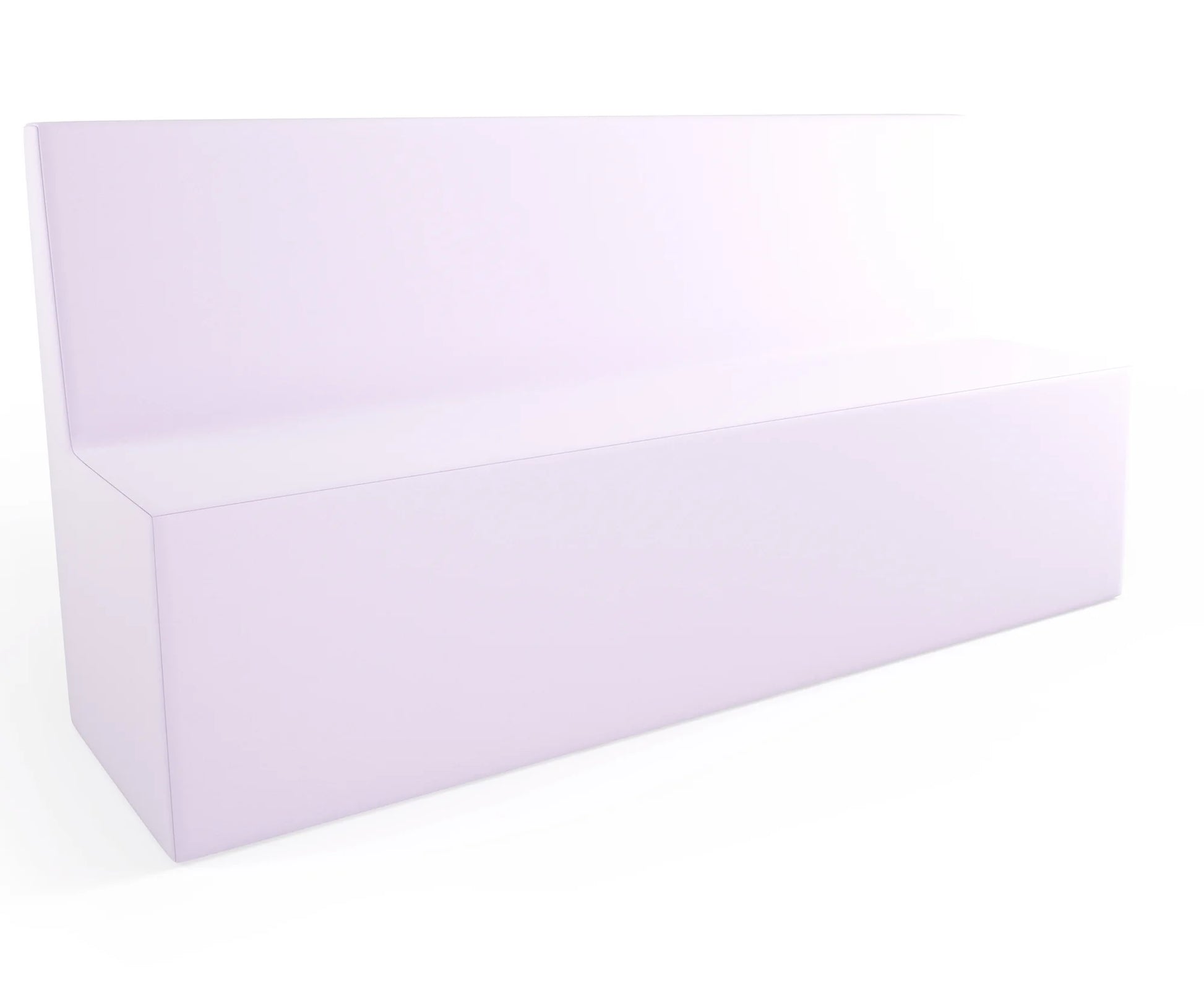 Pufa Tobo Light prostokąt z oparciem, tkanina Meditap – pastelowy różowy