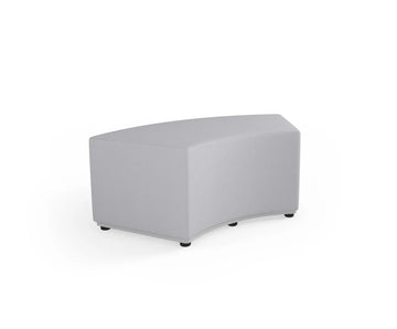 Pufa Tobo łuk, tkanina Solar – szary