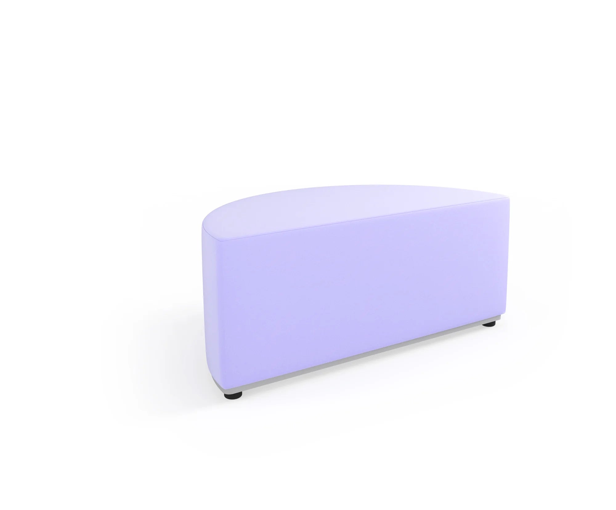 Pufa Tobo półkole, tkanina Meditap – pastelowy fioletowy