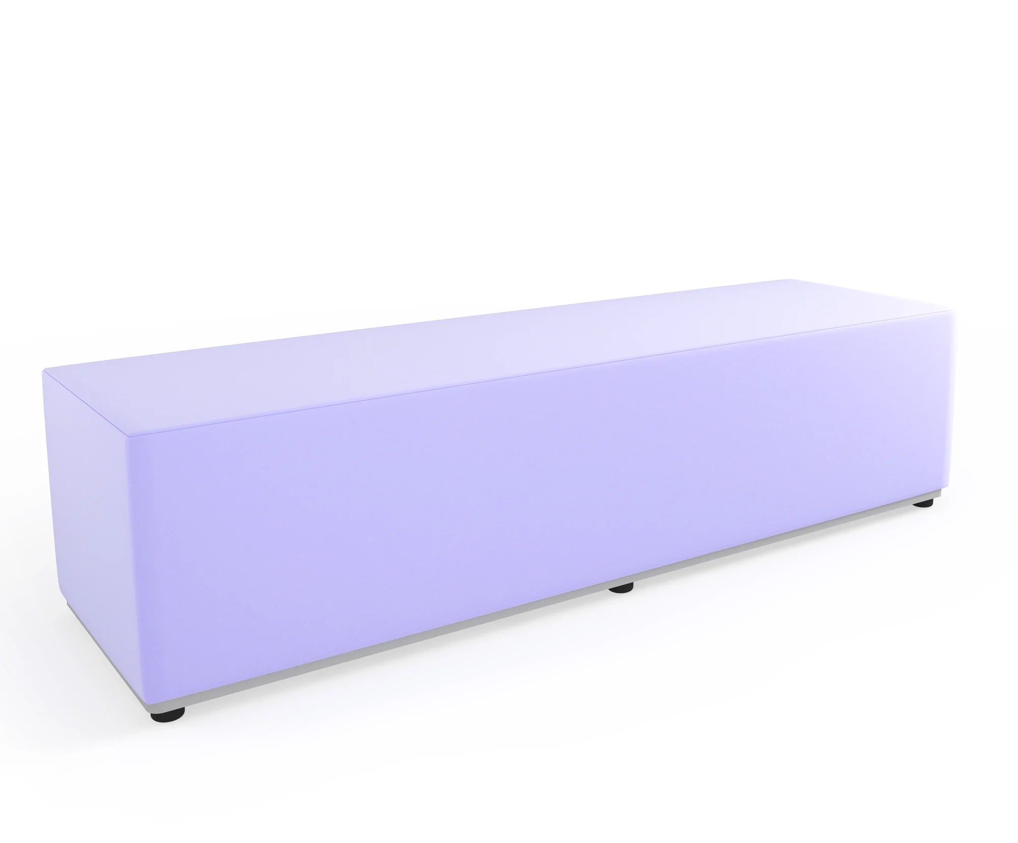 Pufa Tobo prostokąt, tkanina Meditap – pastelowy fioletowy