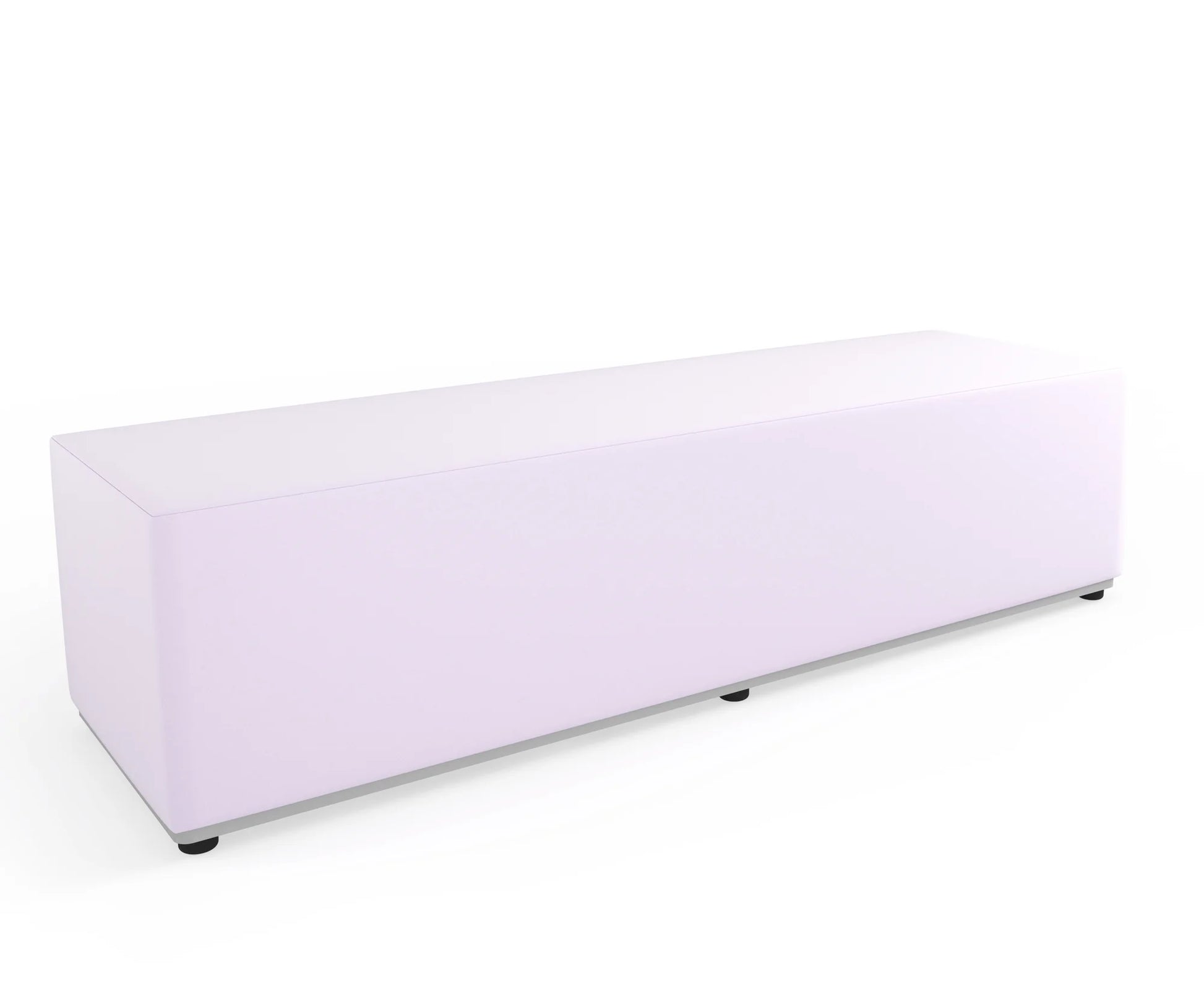 Pufa Tobo prostokąt, tkanina Meditap – pastelowy różowy