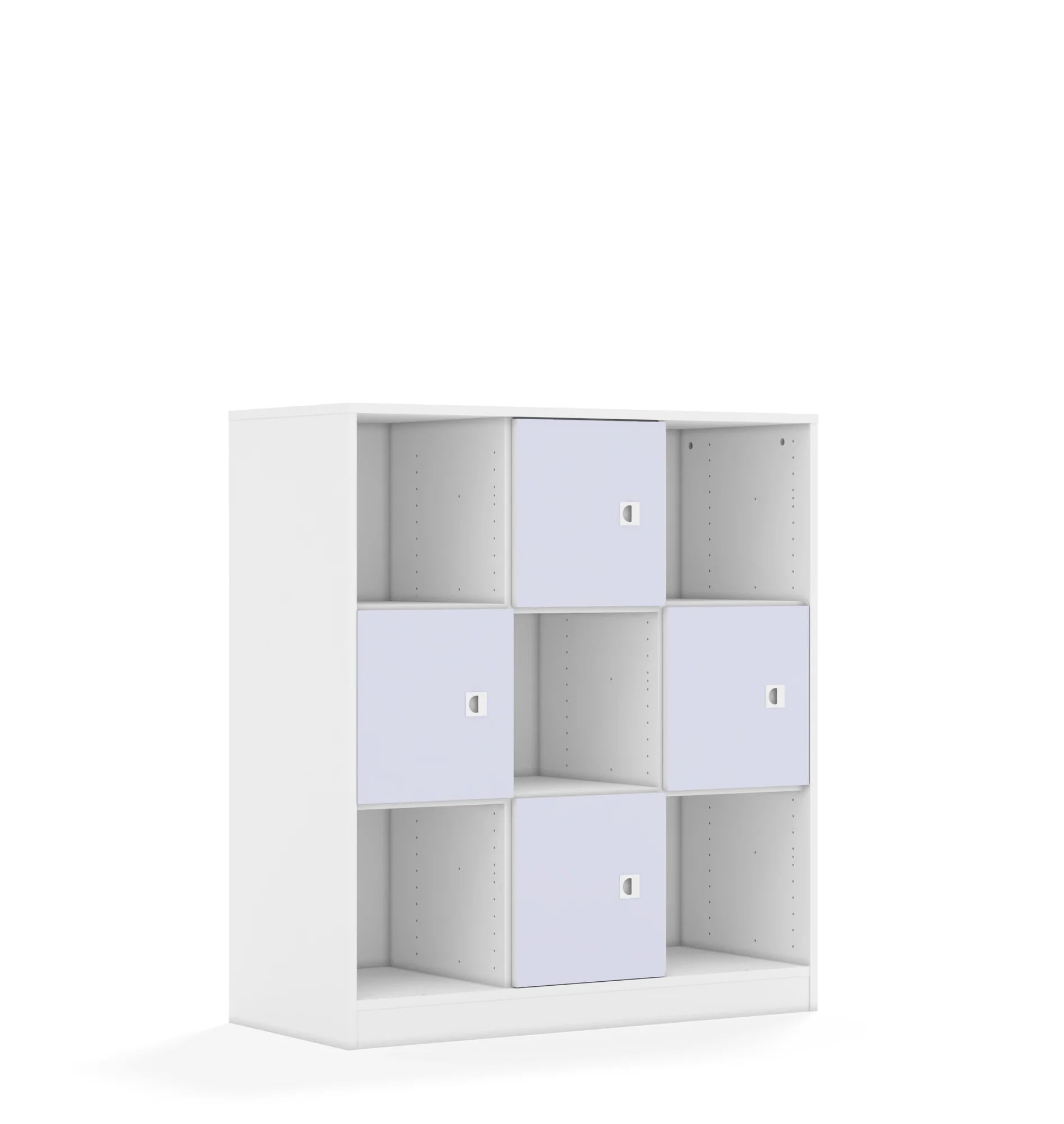 Regał BLOX 110 3PP 4F1 1049x466x1165 – biały / pastelowy fioletowy