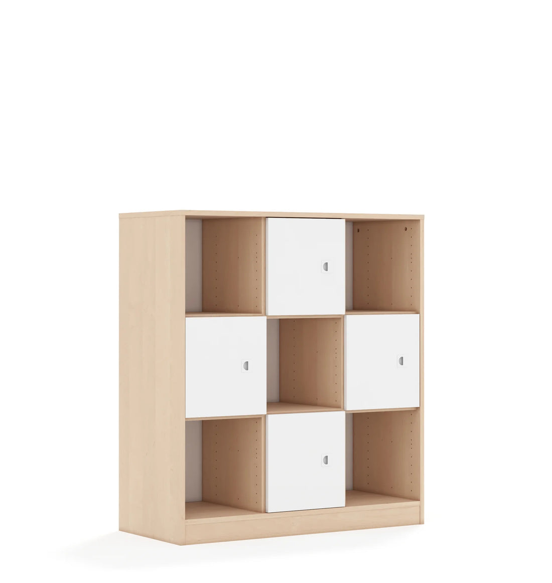 Regał BLOX 110 3PP 4F1 1049x466x1165 – dąb / biały