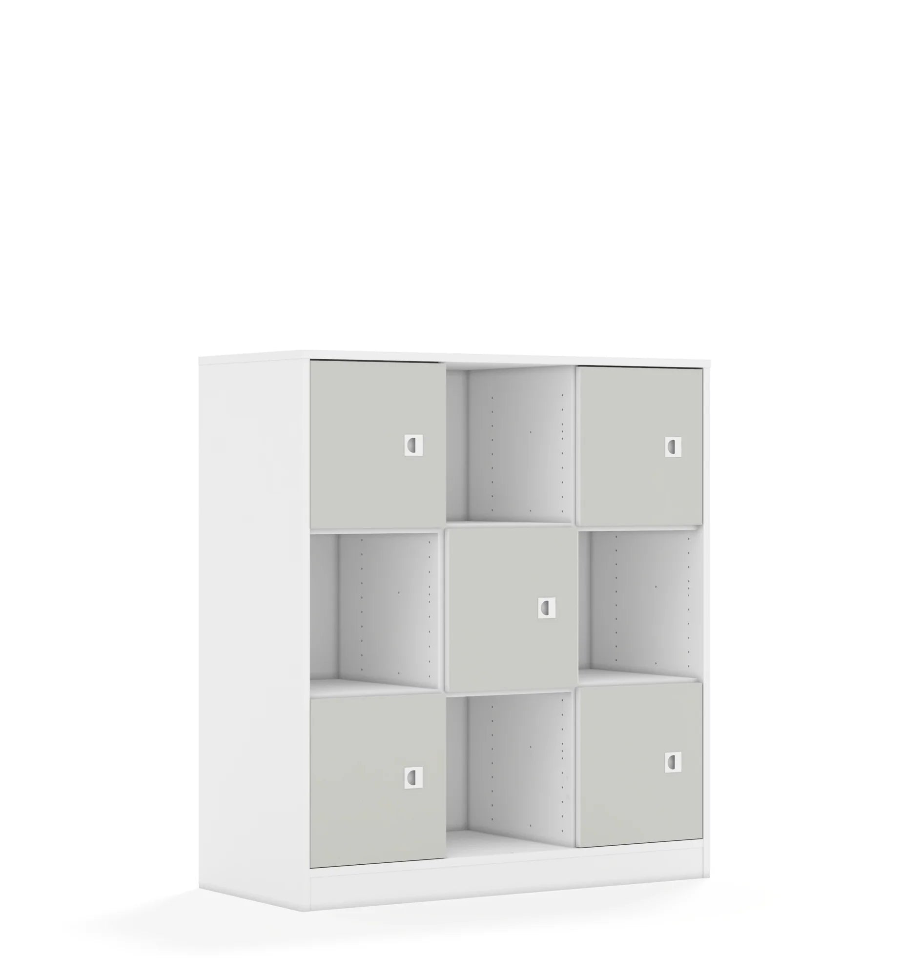 Regał BLOX 110 3PP 5F1 1049x466x1165 – biały / jasny szary