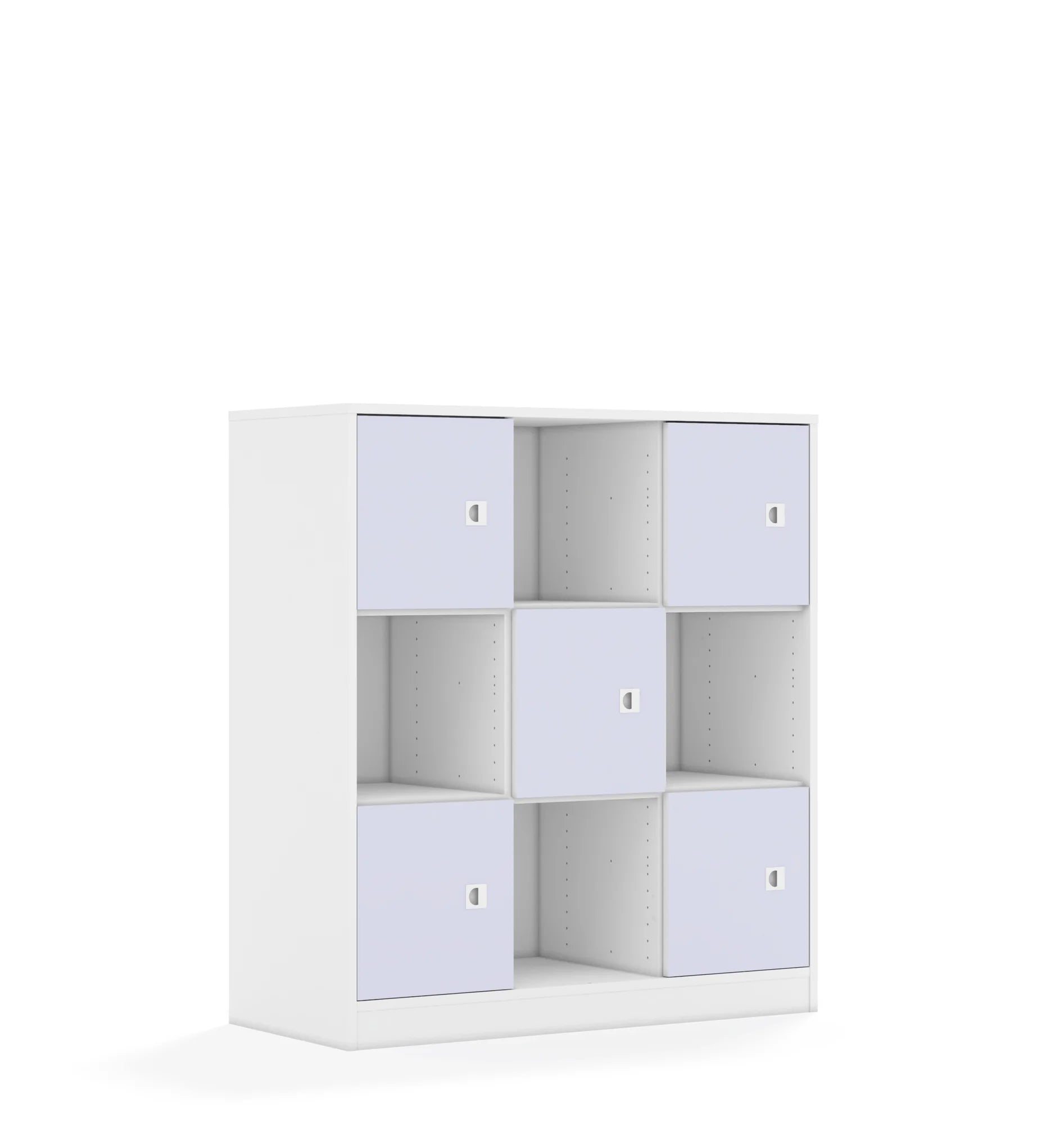 Regał BLOX 110 3PP 5F1 1049x466x1165 – biały / pastelowy fioletowy