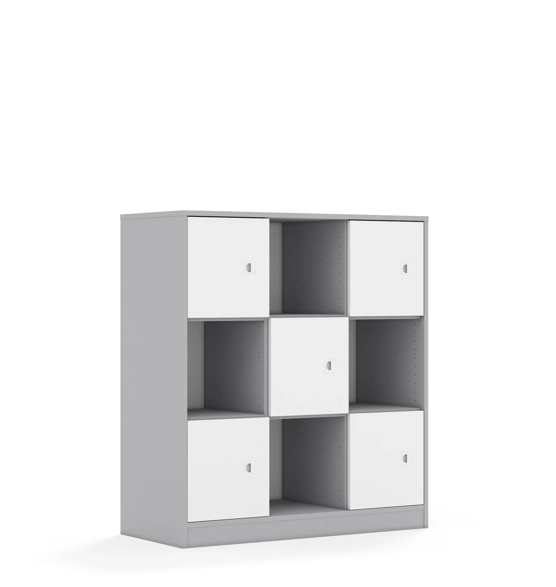 Regał BLOX 110 3PP 5F1 1049x466x1165 – szary / biały