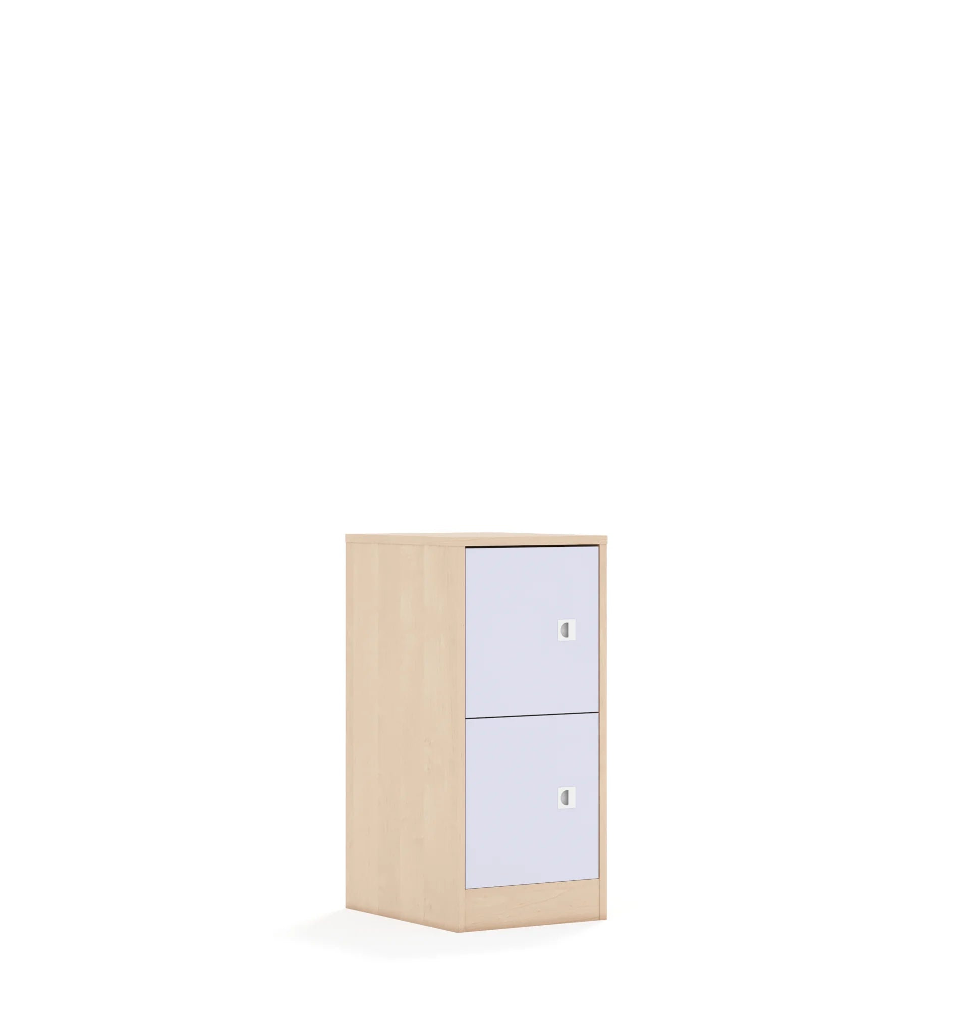 Regał BLOX 40 2P 2F1 363x466x813 – brzoza / pastelowy fioletowy