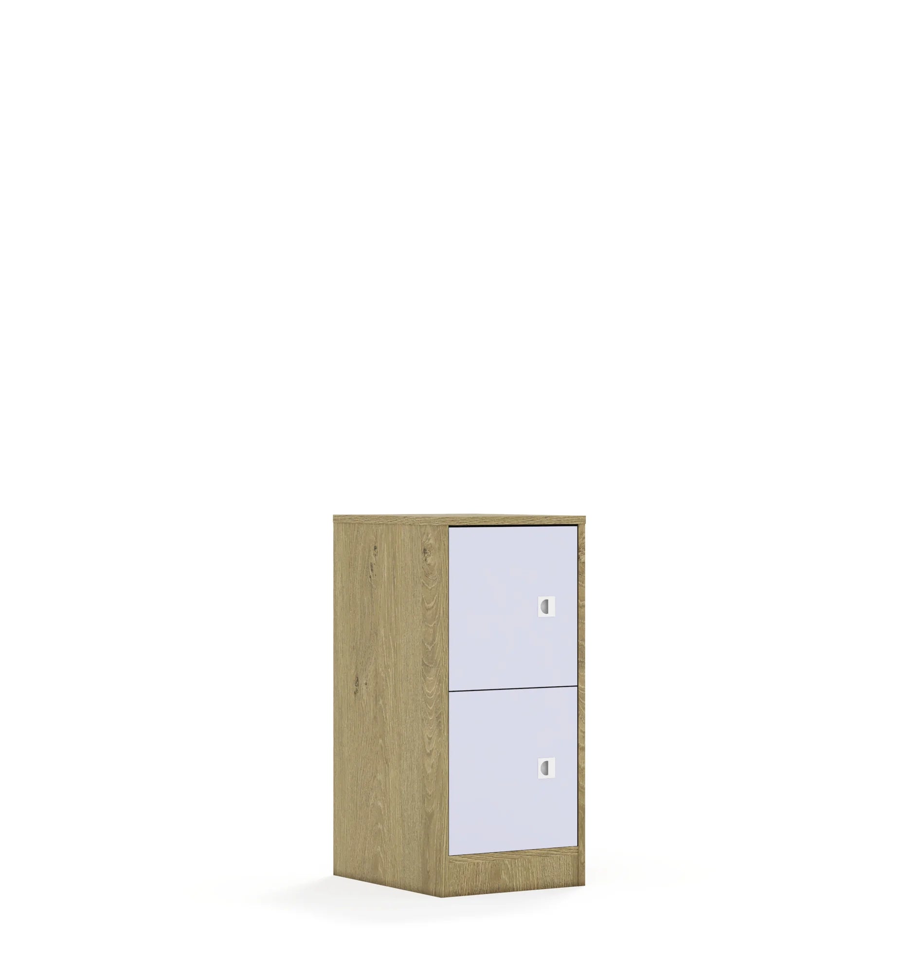 Regał BLOX 40 2P 2F1 363x466x813 – dąb / pastelowy fioletowy
