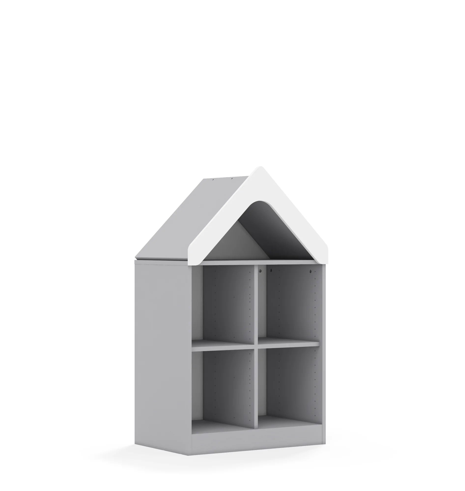 Regał BLOX 70 2PP z daszkiem 706x466x1223 – szary