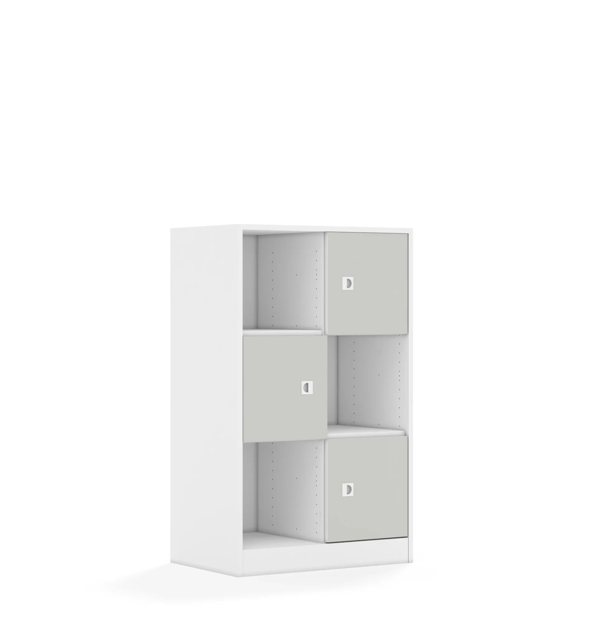 Regał BLOX 70 3PP 3F1 706x466x1165 – biały / jasny szary