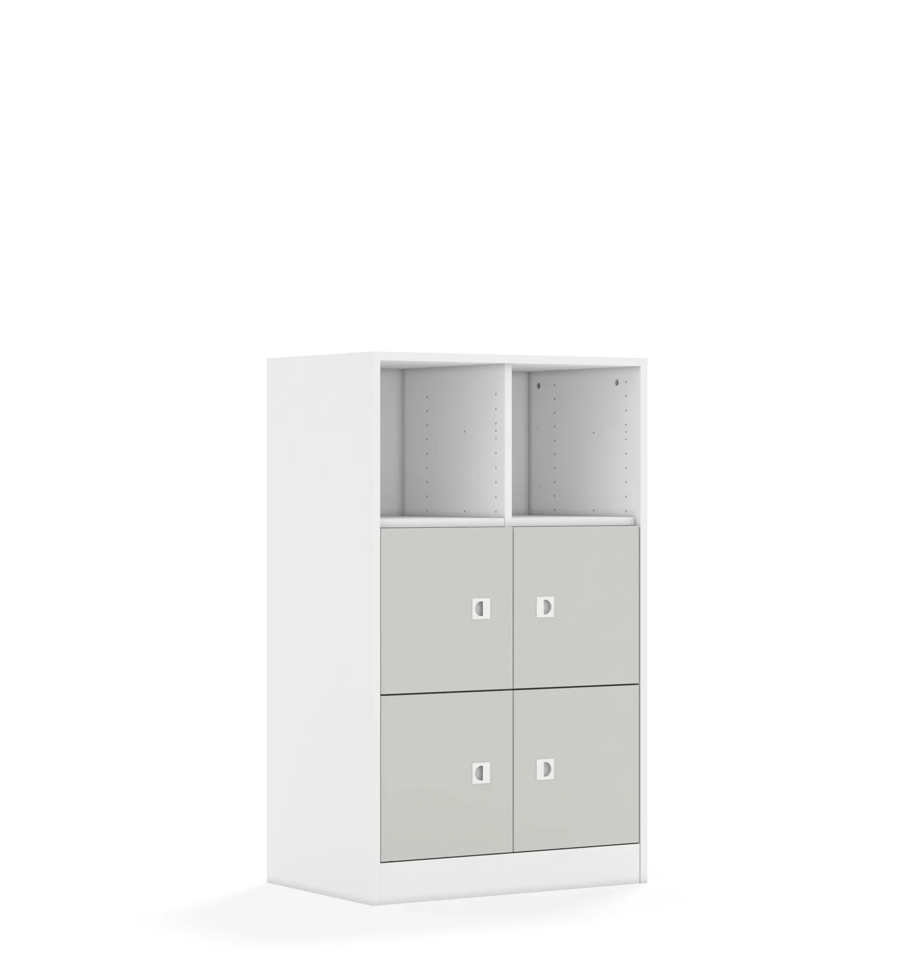 Regał BLOX 70 3PP 4F1 706x466x1165 – biały / jasny szary