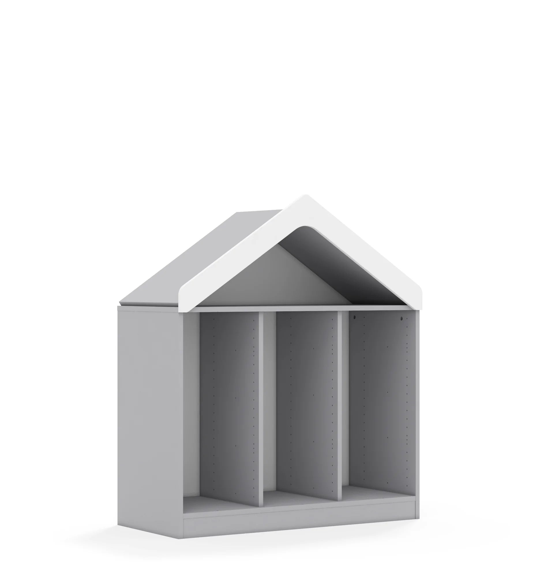 Regał na pojemniki BLOX 110 2PG z daszkiem 1049x466x1223 – szary