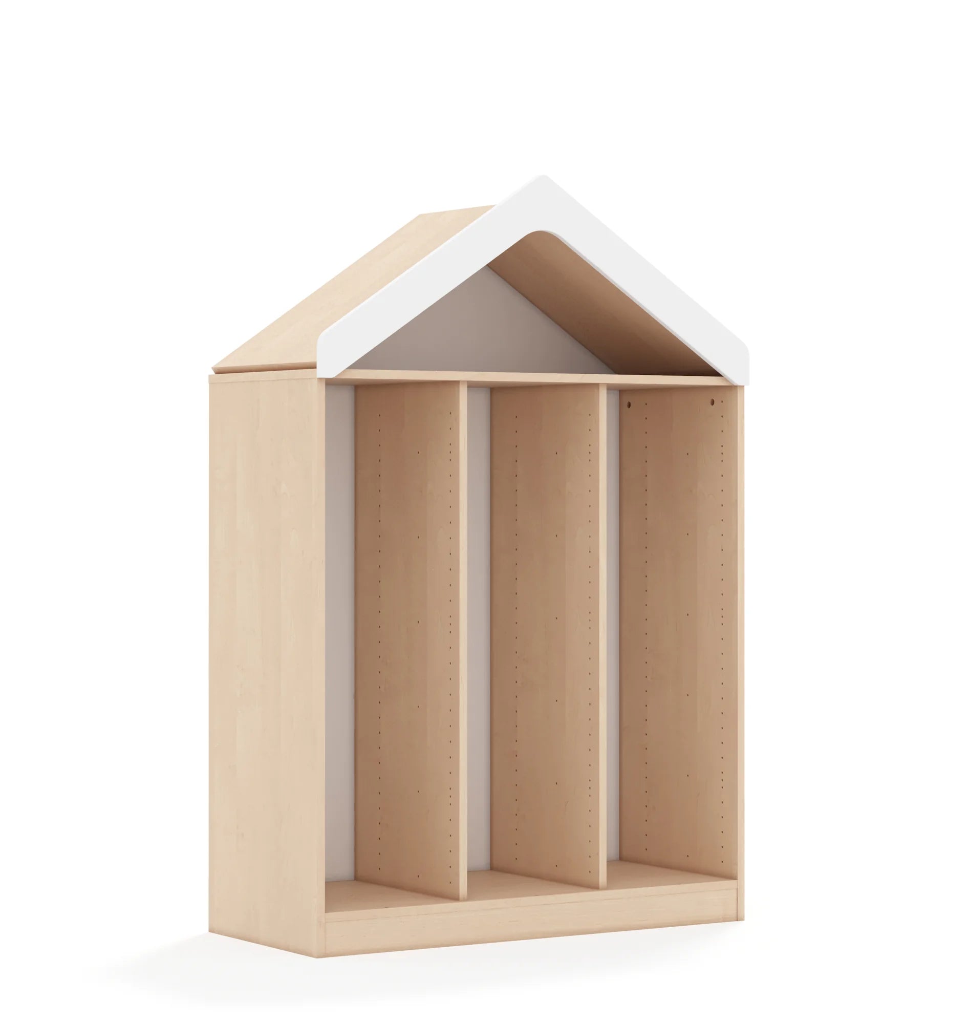 Regał na pojemniki BLOX 110 3PG z daszkiem 1049x466x1575 – brzoza