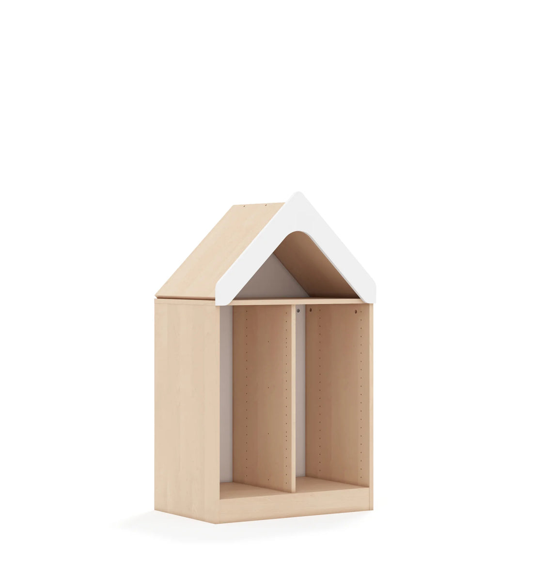 Regał na pojemniki BLOX 70 2PG z daszkiem 706x466x1223 – dąb