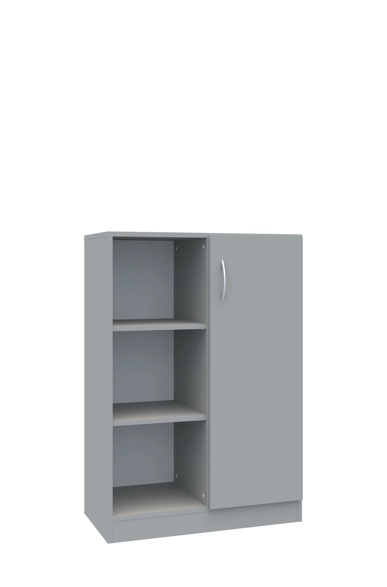 Regał Simple 80 3P 1F3 800x400x1205 – szary / szary