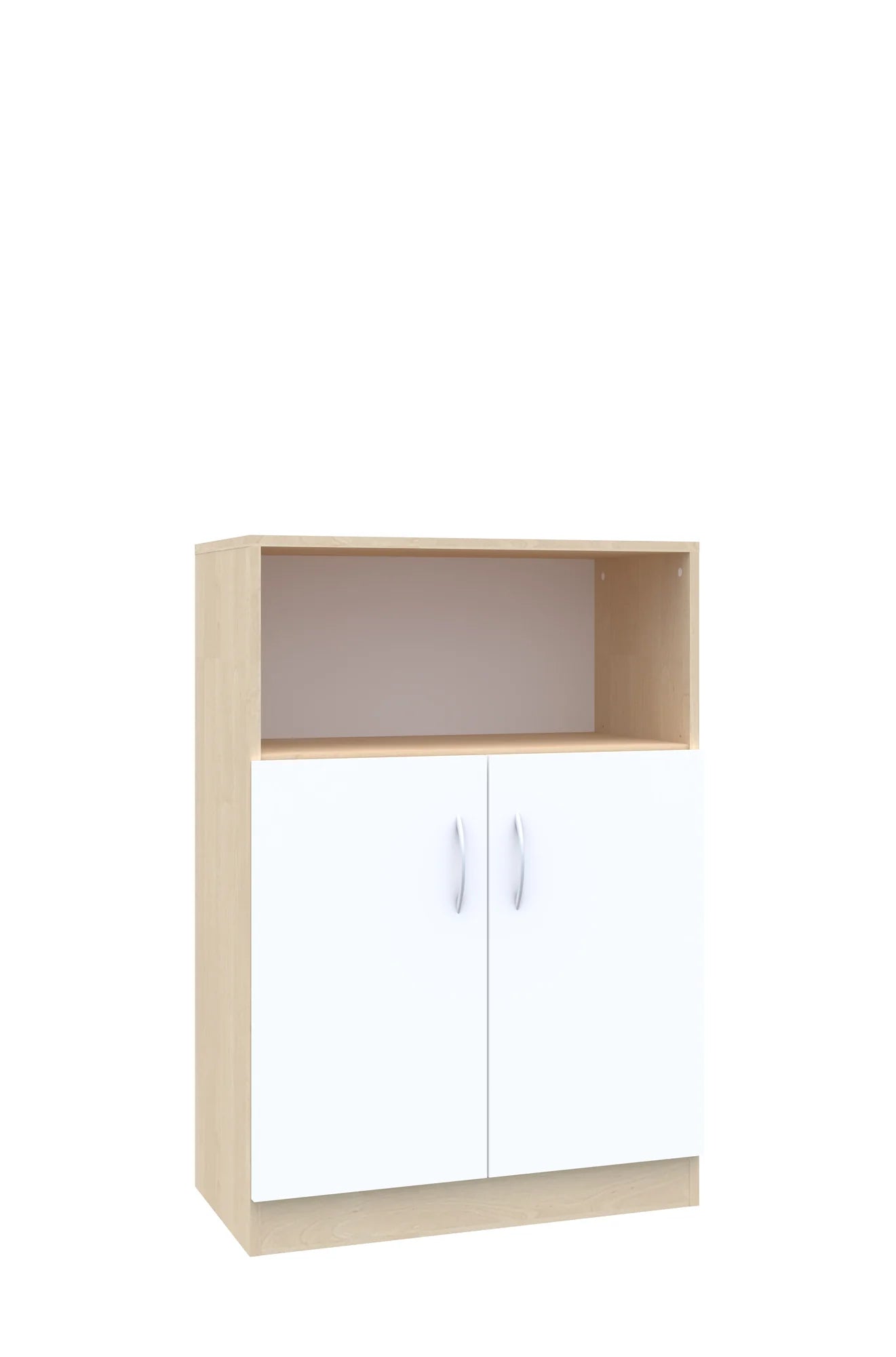 Regał Simple 80 3P 2F2 800x400x1205 – brzoza / biały
