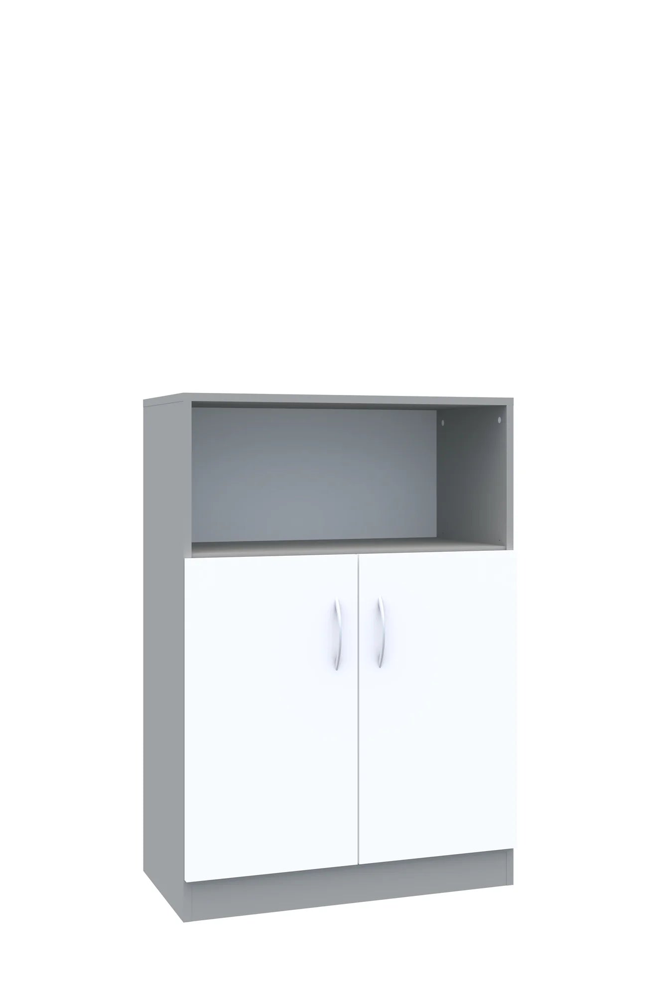 Regał Simple 80 3P 2F2 800x400x1205 – szary / biały