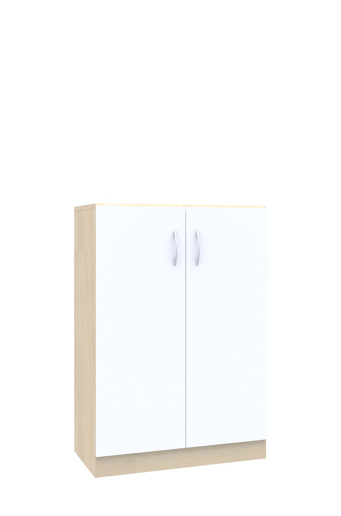 Regał Simple 80 3P 2F3 800x400x1205 – brzoza / biały