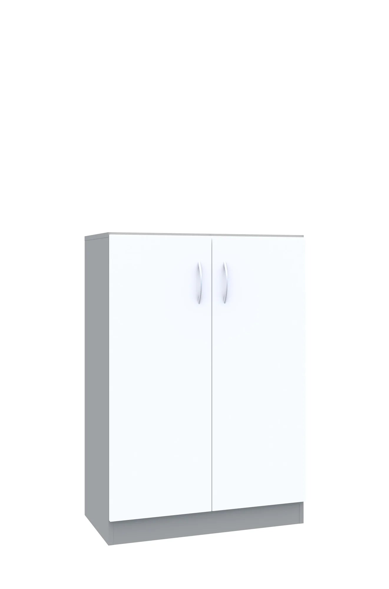 Regał Simple 80 3P 2F3 800x400x1205 – szary / biały