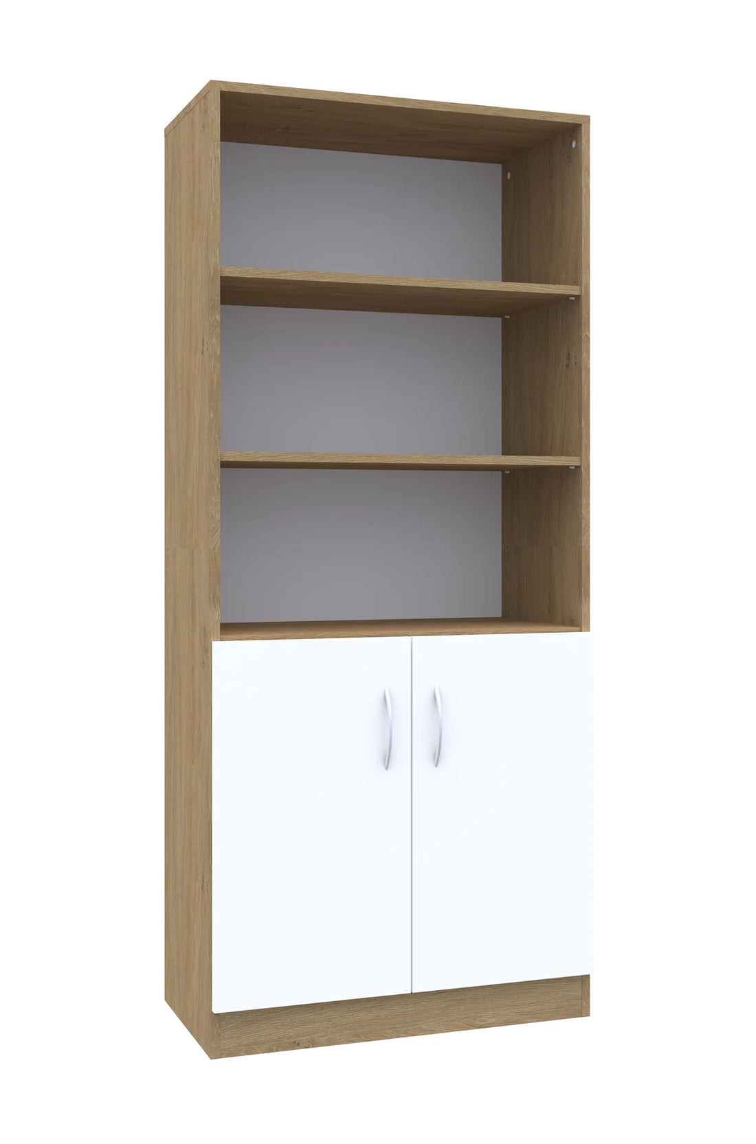 Regał Simple 80 5P 2F2 800x400x1850 – dąb / dąb