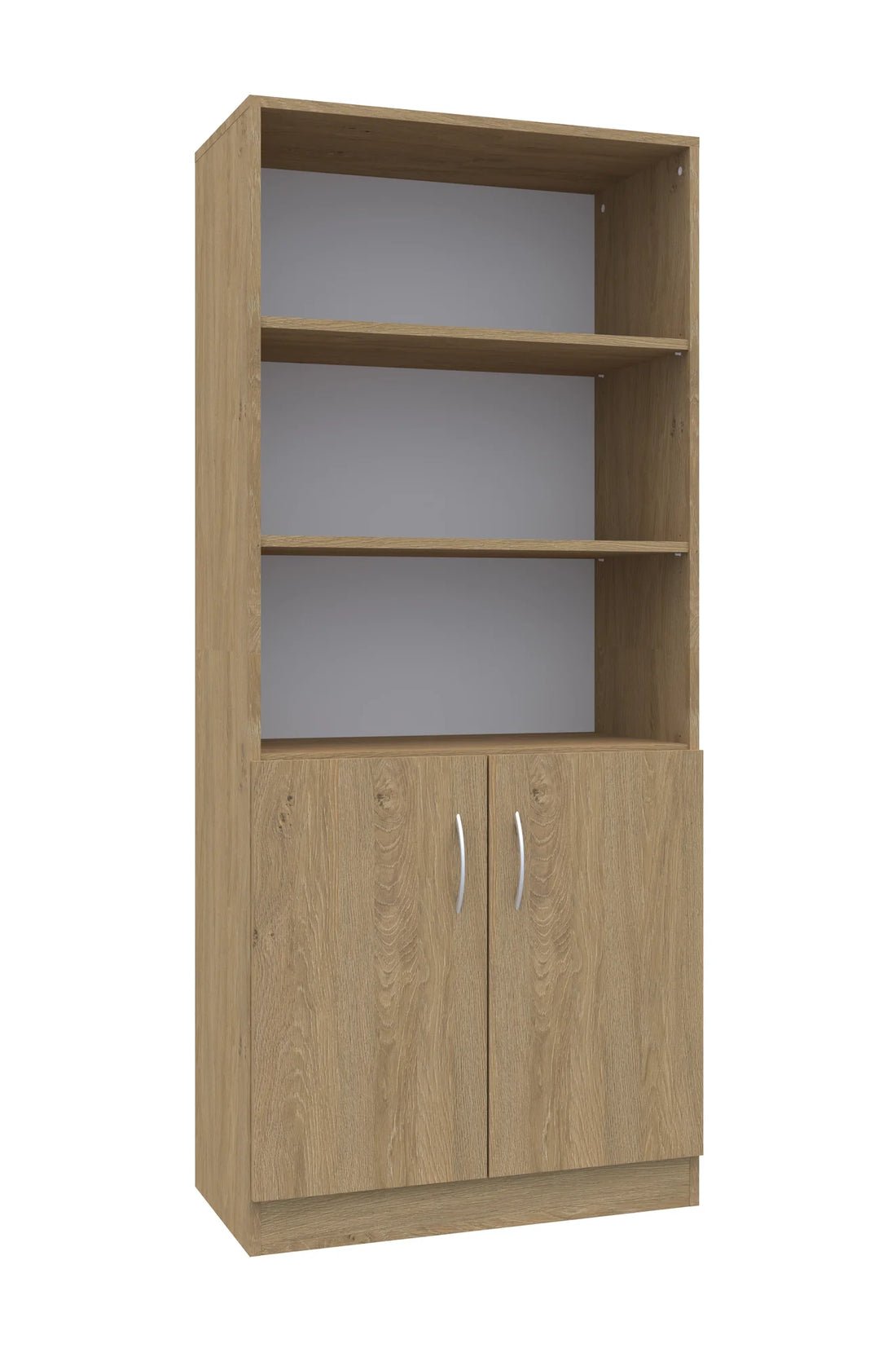 Regał Simple 80 5P 2F2 800x400x1850 – dąb / dąb
