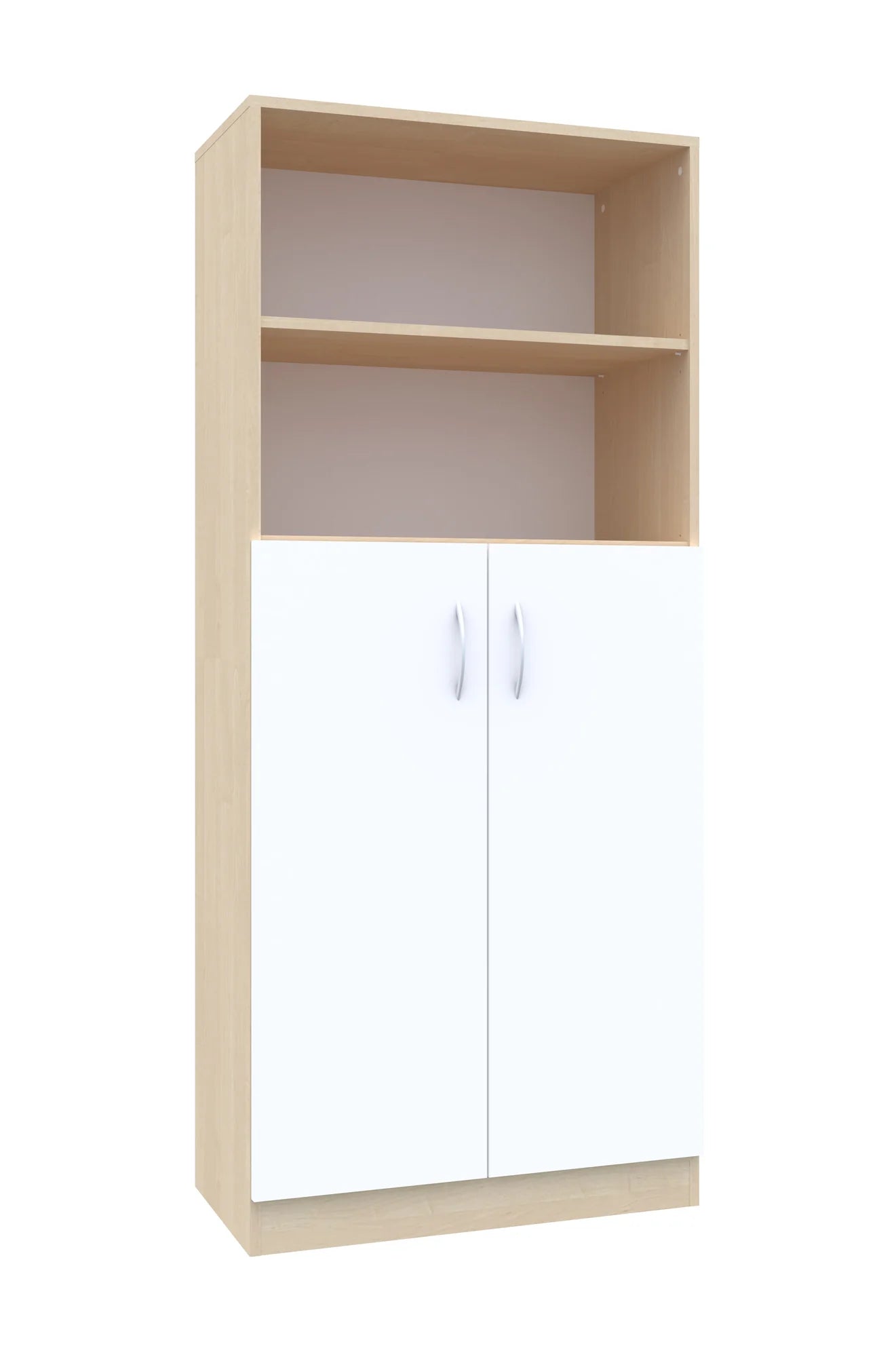 Regał Simple 80 5P 2F3 800x400x1850 – brzoza / biały