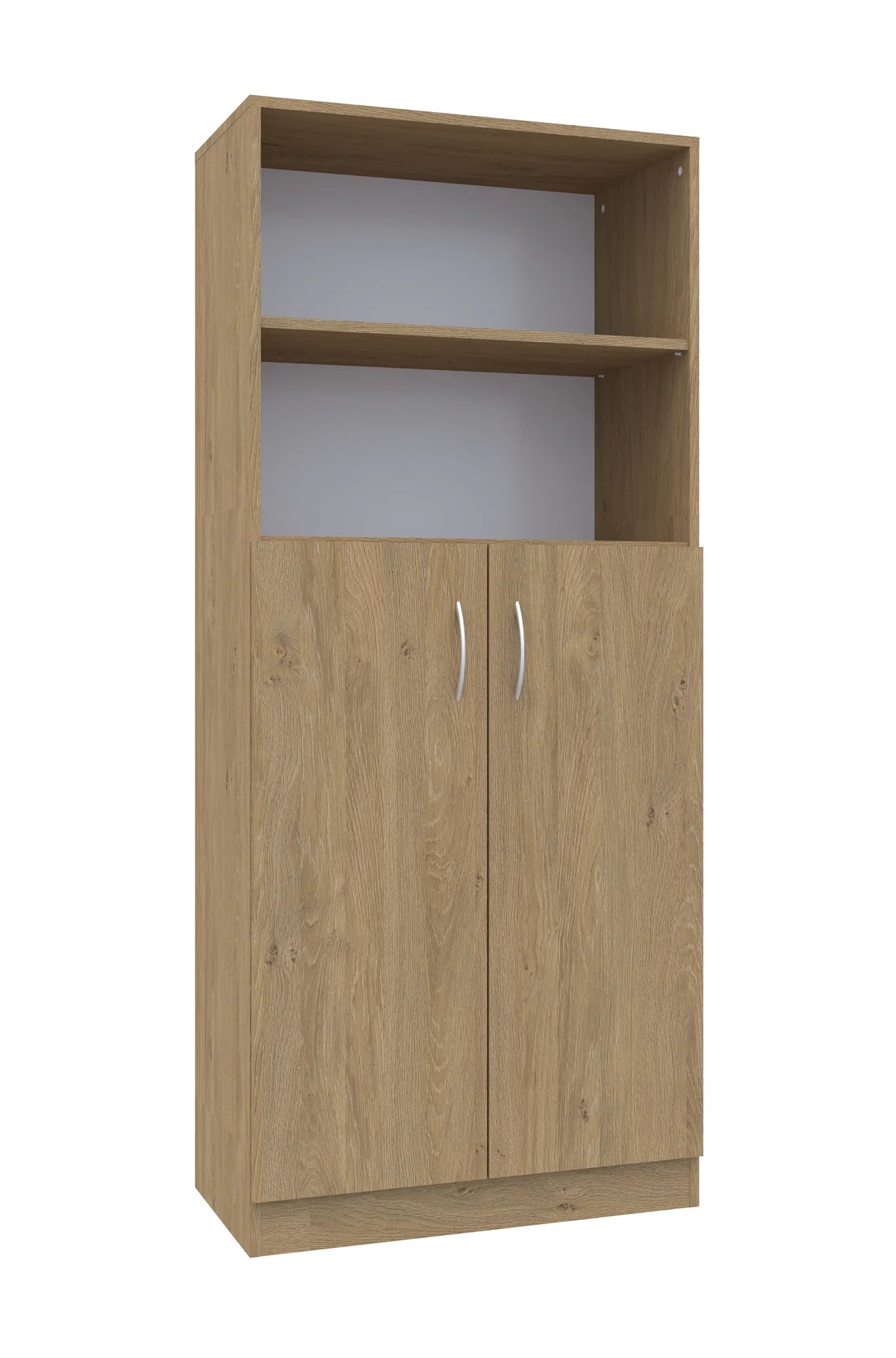 Regał Simple 80 5P 2F3 800x400x1850 – dąb / dąb