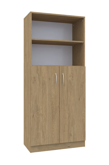 Regał Simple 80 5P 2F3 800x400x1850 – dąb / dąb
