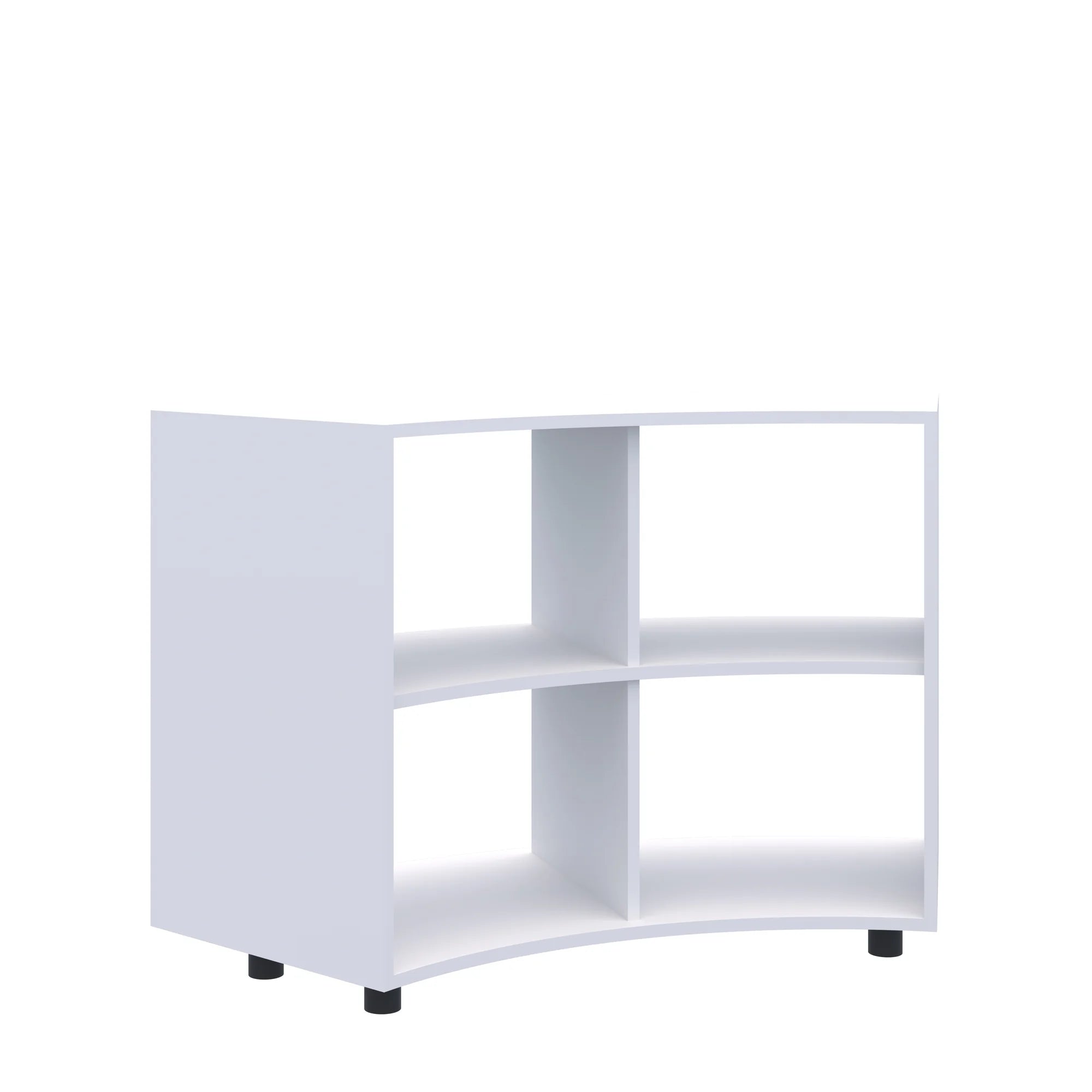 Regał Smart 1/6 koła 2P 1286x466x798 – biały