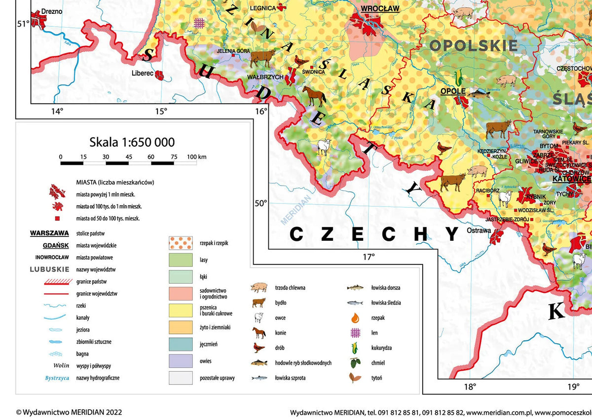 Rolnictwo w Polsce - uprawy i struktura użytkowania ziemi - mapa ścienna - zdjęcie 2