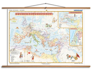 Roma Antigua - Estado - mapa ścienna w języku hiszpańskim