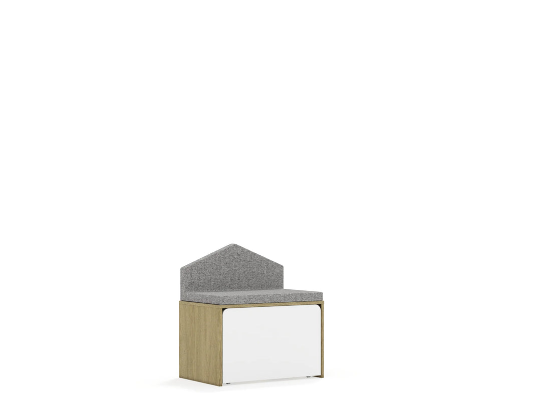 Skrzynia BLOX 70 1P z siedziskiem tapicerowanym 706x466x480 – dąb