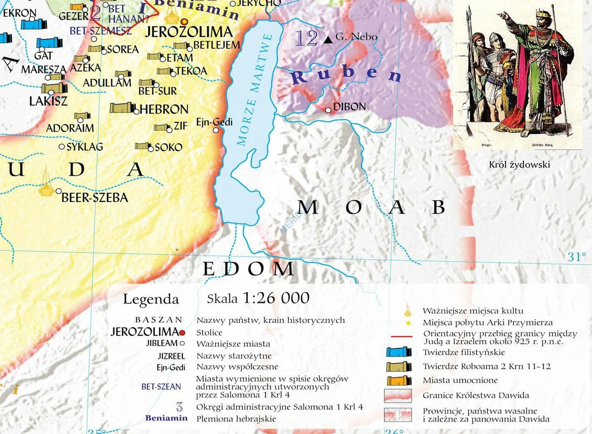Starożytny Izrael od X do VI w p.n.e. (Stary Testament) - mapa ścienna - zdjęcie 3