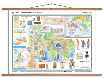 Starożytny wschód - cywilizacje wielkich rzek i ich kultury - mapa ścienna