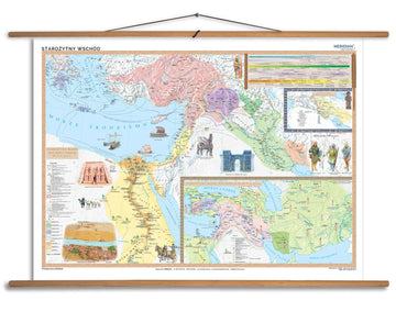 Starożytny wschód - pierwsze państwa - mapa ścienna