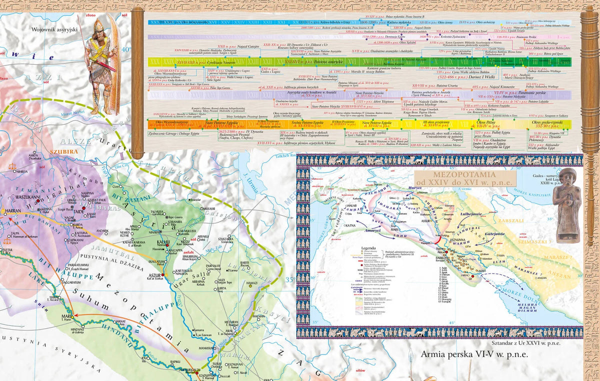 Starożytny wschód - pierwsze państwa - mapa ścienna - zdjęcie 3
