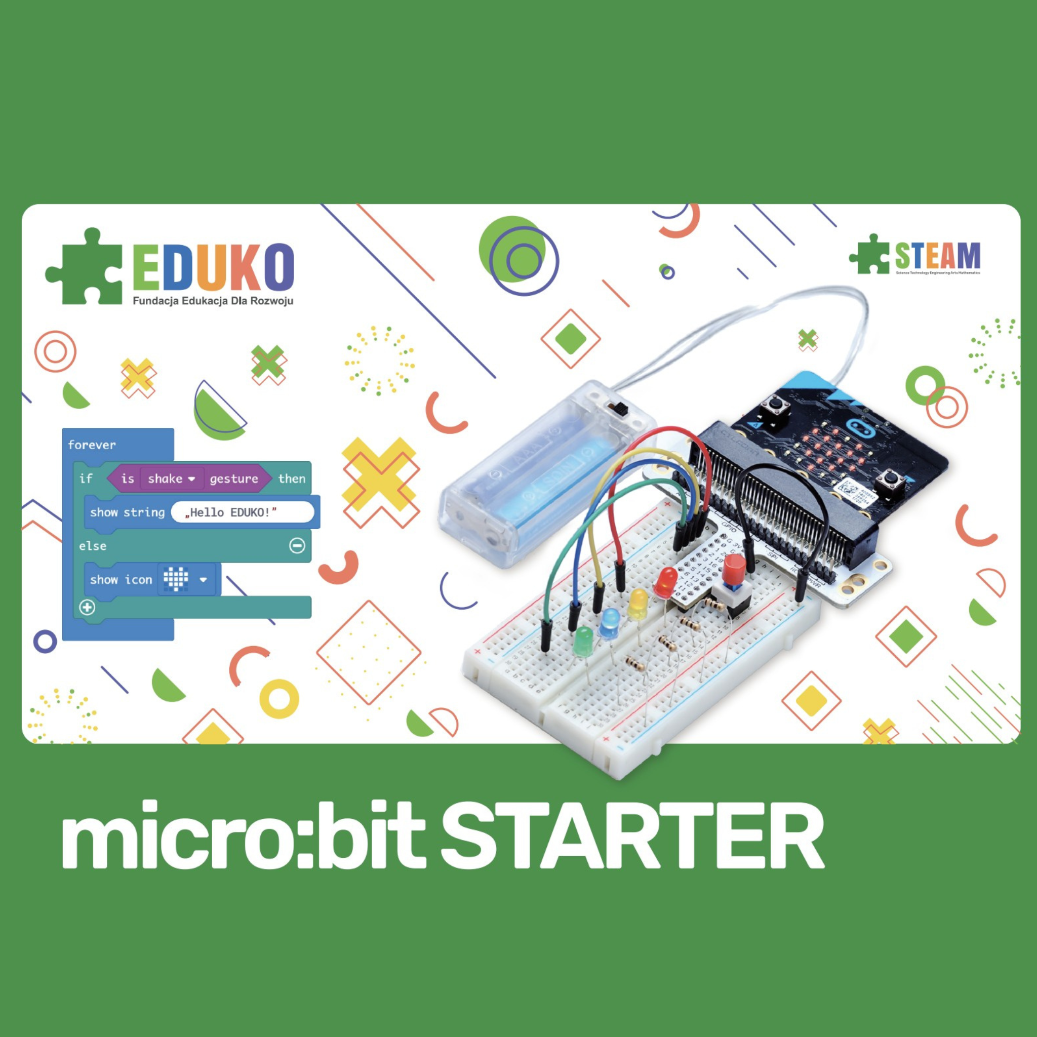 STARTER KIT do płytki komputera jednopłytkowego micro:bit (bez płytki micro:bit) EDUKO