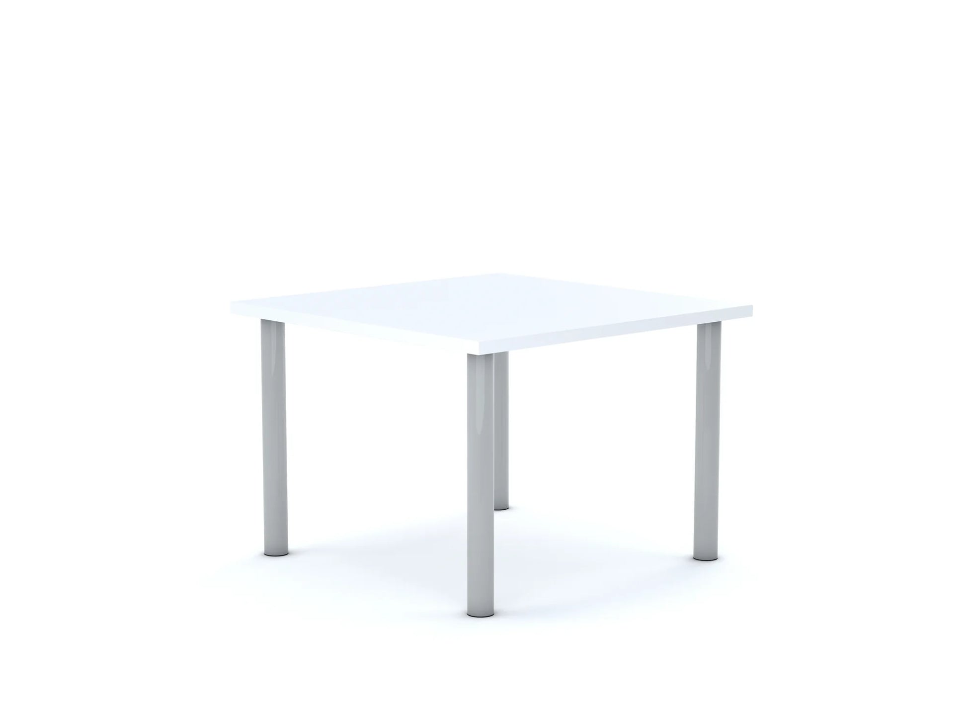 Stół CLASSIC Kwadrat 750×750 – biały / biały
