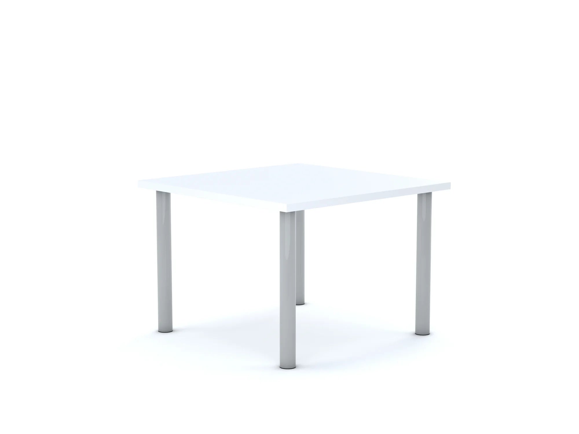 Stół CLASSIC Kwadrat 750×750 – biały / biały
