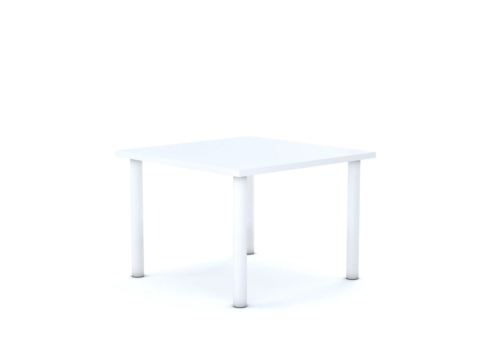 Stół CLASSIC Kwadrat 750×750 – biały / szary