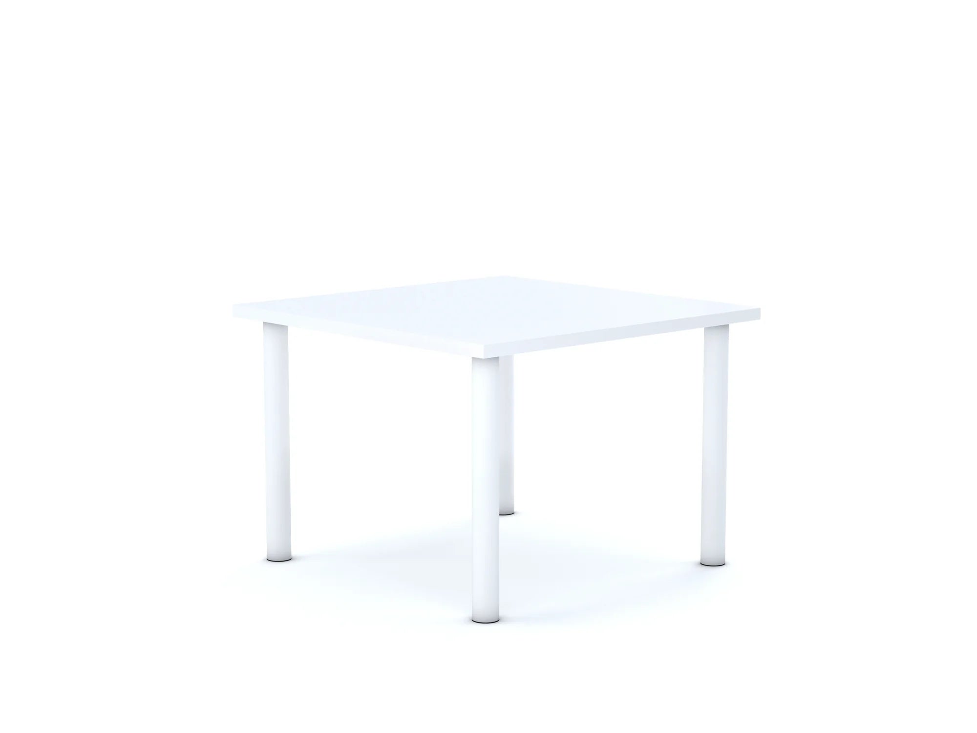 Stół CLASSIC Kwadrat 750×750 – biały / szary
