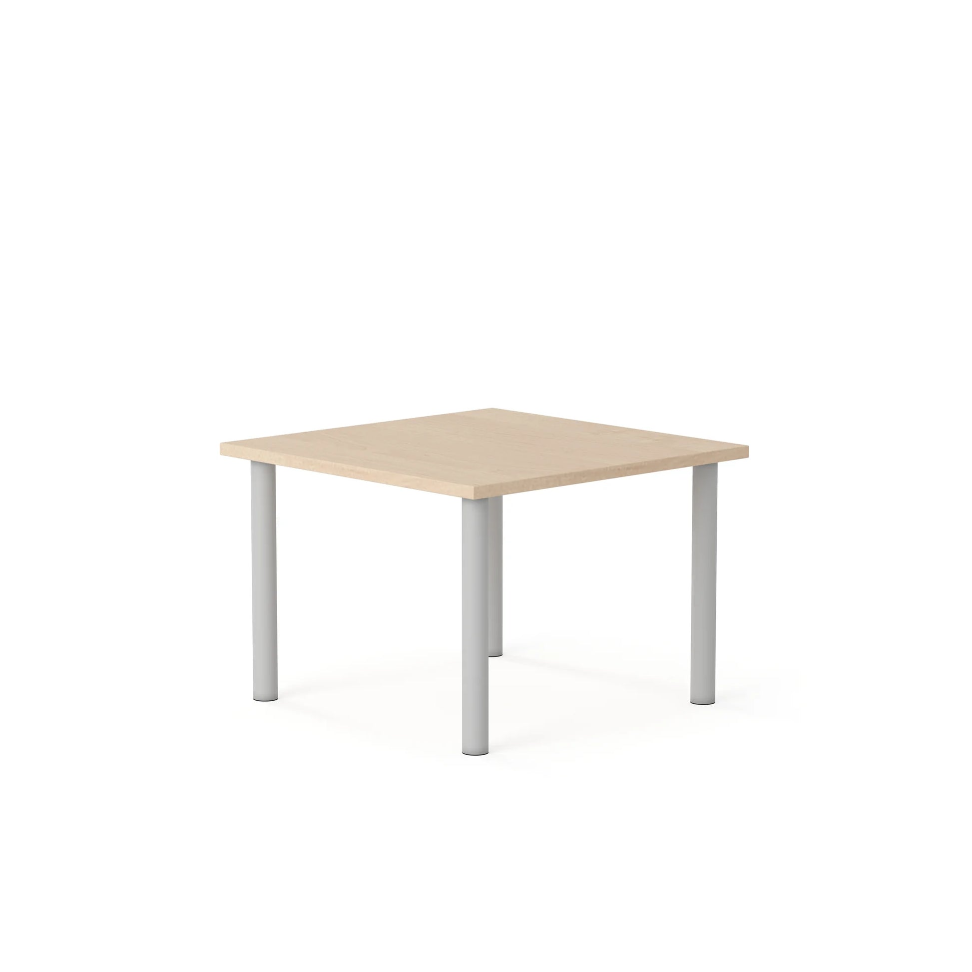 Stół CLASSIC Kwadrat 750×750 – brzoza / biały