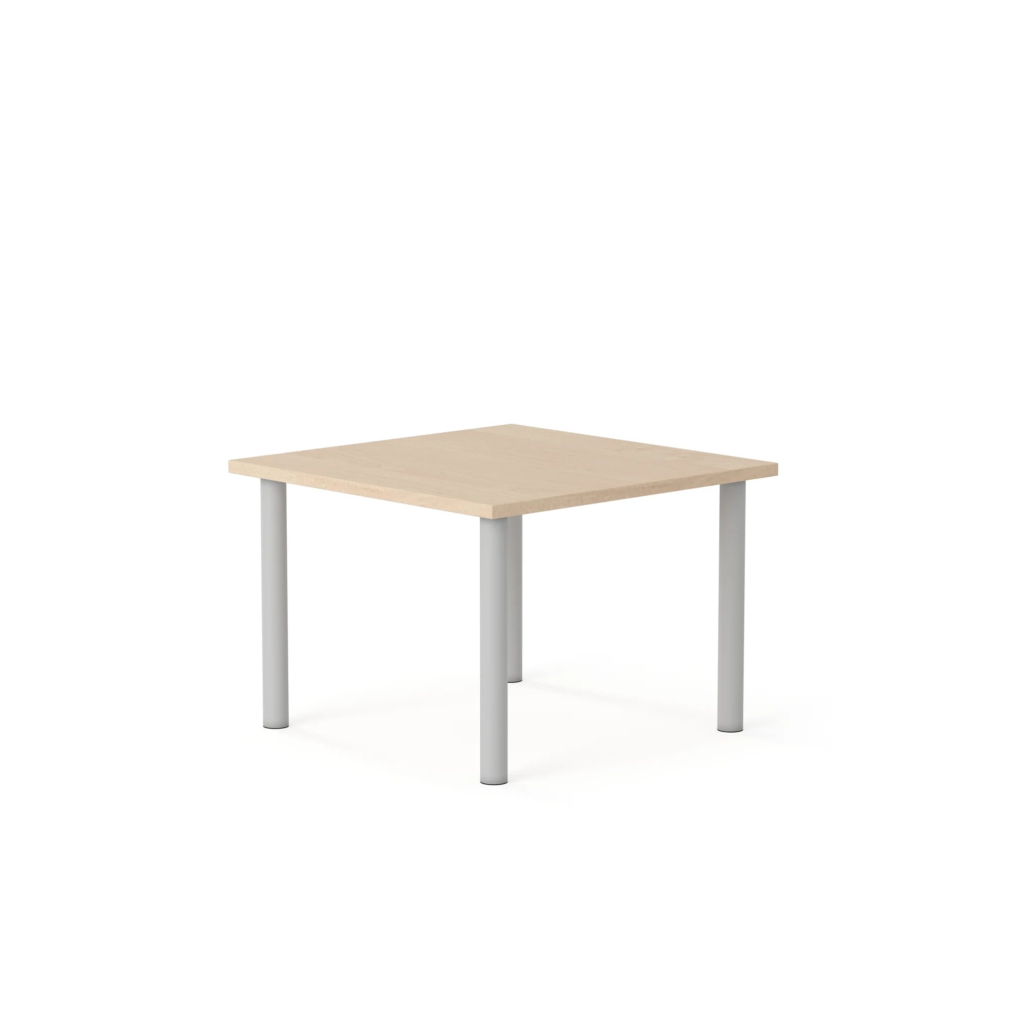 Stół CLASSIC Kwadrat 750×750 – brzoza / biały