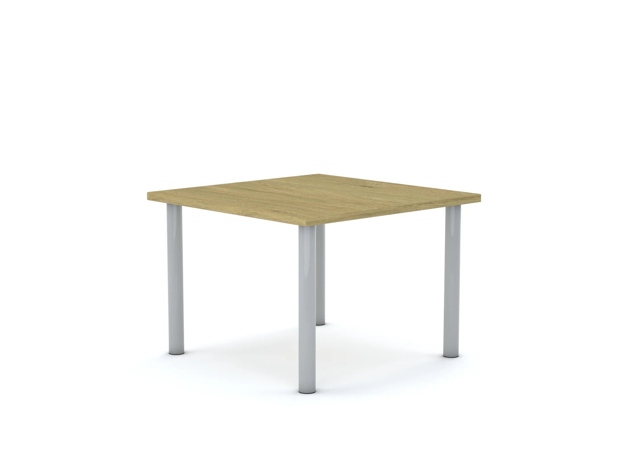 Stół CLASSIC Kwadrat 750×750 – dąb / biały