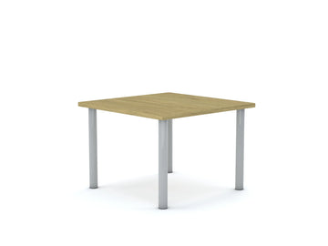 Stół CLASSIC Kwadrat 750×750 – dąb / biały