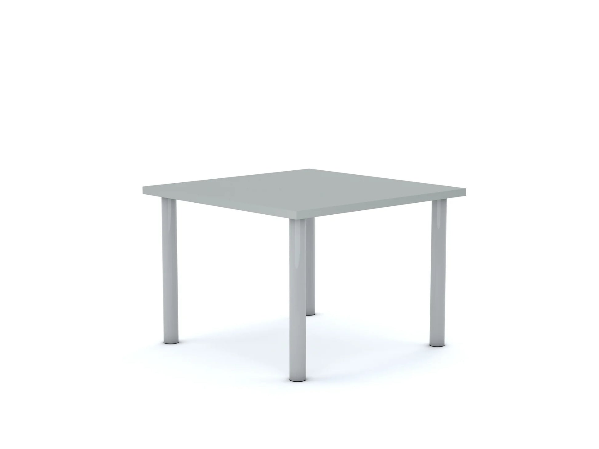 Stół CLASSIC Kwadrat 750×750 – szary / biały